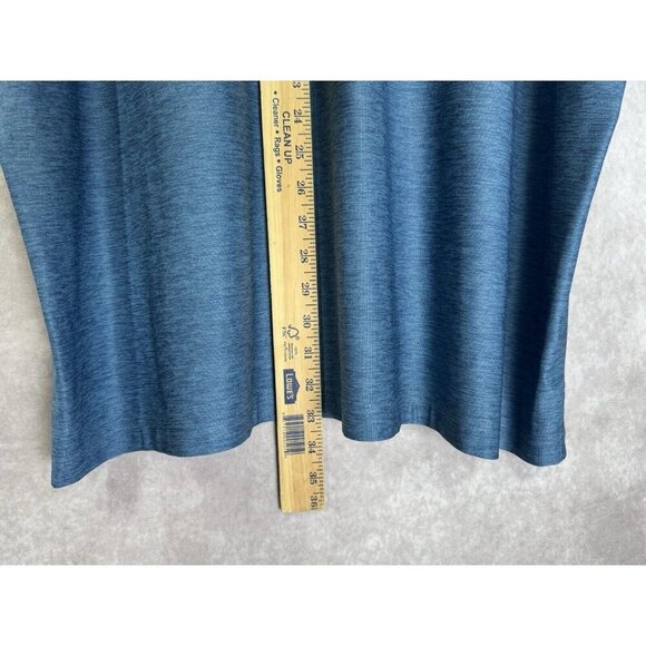 Under Armour Polo Shirt Mens 2XL Blue Heatgear Loose Fit Performance Stretch - Picture 7 of 9